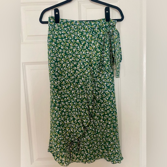 Faithful the Brand x ANTHROPOLOGIE midi wrap floral skirt - Picture 1 of 5
